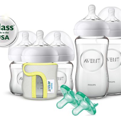 Philips avent newborn glass bottle starter set -naturel